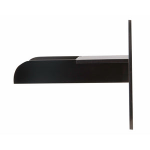 ALFI AB5901 Waterfall Tub Filler brushed nickel, wall mounted in a white background, side view