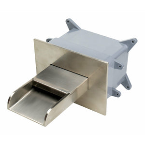 ALFI AB5901 Waterfall Tub Filler, Single Handle Wall Mounted Tub Spout with rough-in valve in a white background