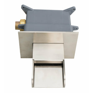 ALFI AB5901 Waterfall Tub Filler, Single Handle Wall Mounted Tub Spout with rough-in valve in a white background, front view