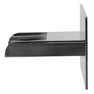 ALFI AB5901 Waterfall Tub Filler polished chrome, wall mounted in a white background, side view