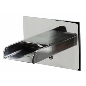 ALFI AB5901 Waterfall Tub Filler polished chrome, wall mounted in a white background, front view