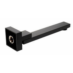 ALFI AB7701 Square Foldable Tub Spout Black Matte finish in a white background