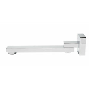 ALFI AB7701 Square Foldable Tub Spout polished chrome in a white background