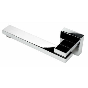 ALFI AB7701 Square Foldable Tub Spout polished chrome in a white background