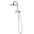 PULSE ShowerSpas Shower System - AquaPower ShowerSpa - Oversized showerhead with soft tips, 3-function wand hand shower and hand shower holder and diverter at the bottom of Aqua Power - Polished Chrome - 1054 - Vital Hydrotherapy