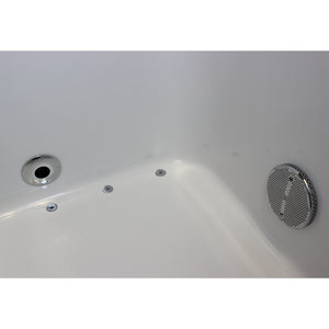 Avora bath 30" x 52" wheelchair transfer walk-in tub biscuit with right outward swinging door, air and vibration jets with microbubbles - Vital Hydrotherapy