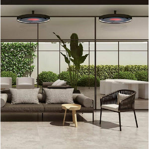 Eclipse Electric 24" Straight Ceiling Pole ceiling mounted set outdoor