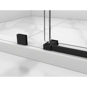 Legion Furniture GD9056-60-S 56" - 60" Single Sliding Shower Door Set With Hardware GD9056-60-S - Glass Type: Clear - Stainless Steel Construction Black - GD9056-60-S - Vital Hydrotherapy