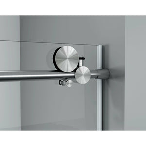 Legion Furniture GD9056-60 56" - 60" Single Sliding Shower Door Set With Hardware GD9056-60 - Glass Type: Clear - Steel Rollers Closing Stainless Steel Construction - Brushed nickel - GD9056-60 - Vital Hydrotherapy