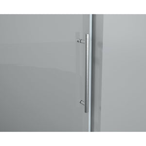 Legion Furniture GD9056-60 56" - 60" Single Sliding Shower Door Set With Hardware GD9056-60 - Glass Type: Clear - Stainless Steel Construction Brushed Nickel Handle - GD9056-60 - Vital Hydrotherapy