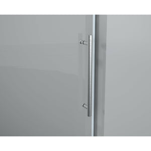 Legion Furniture GD9056-60-S 56" - 60" Single Sliding Shower Door Set With Hardware GD9056-60-S - Glass Type: Clear - Stainless Steel Construction Brushed Nickel Handle - GD9056-60-S - Vital Hydrotherapy