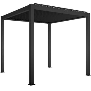 Bon Pergola Motorized Aluminum 13'x13' Villa Pergola - Black - VP-DIY-4425 - Vital Hydrotherapy