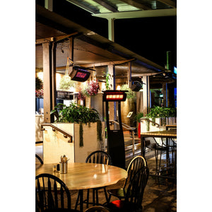 Tungsten Smart-Heat Portable 500 Propane Heater Stainless Steel i-beam mounted set outdoor