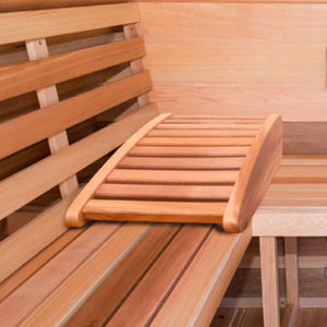 Dundalk Canadian Timber Luna 2 to 3 Person White Cedar Sauna CTC22LU - Ergonomic backrest - Vital Hydrotherapy