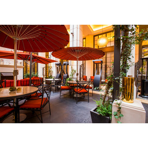 Tungsten Smart-Heat Portable 500 Propane Heater Stainless Steel set outdoor