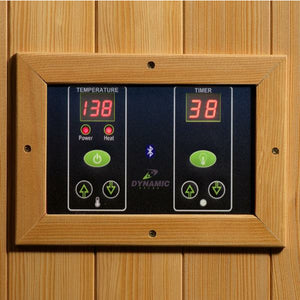 Dynamic Gracia Low EMF FAR Infrared Sauna Interior LED control panel