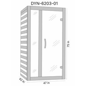 Dynamic Cordoba 2-person Low EMF (Under 8MG) FAR Infrared Sauna (Canadian Hemlock) Dimension Drawing DYN-6203-01 - Vital Hydrotherapy