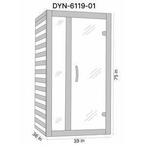Dynamic Gracia 1-2-person Low EMF (Under 8MG) FAR Infrared Sauna (Canadian Hemlock) Dimension Drawing DYN‐6119‐01 - Vital Hydrotherapy