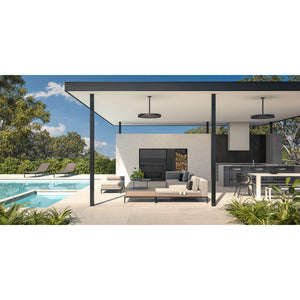 3300W Eclipse Smart-Heat Electric Heater with Twin Pole Steel material mounted in ceiling outdoor