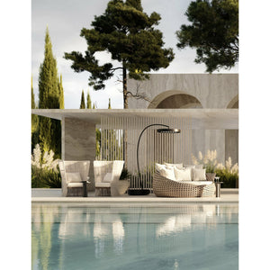 3300W Eclipse Smart-Heat Electric Portable Heater with Dimmer Control steel material near swimming pool