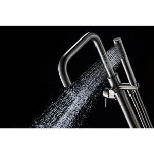 Anzzi Moray Series 2-Handle Freestanding Tub Faucet (Brushed Nickel) - Floor Mounted - Solid Brass Valve - FS-AZ0048 - Vital Hydrotherapy