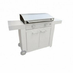 Lid for GFE75 Le Griddle 304 stainless steel – brush finish, Handle Included, bracket and stainless steel housing in a white background.