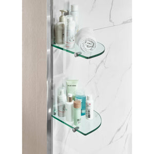 Anzzi Galleon 48 in. x 58 in. Frameless Tub Door with Tsunami Guard - Tempered Glass - Marine Grade Aluminum Alloy - Polished Chrome - SD-AZ054-01 - Lifestyle - Vital Hydrotherapy