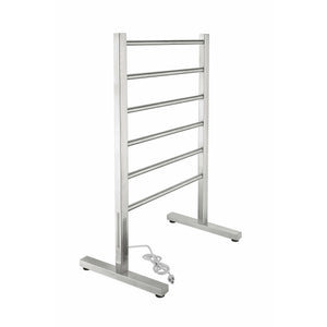 Anzzi Kiln Series 6-Bar Stainless Steel Floor Mounted Electric Towel Warmer Rack (Brushed Nickel) TW-AZ068 - Vital Hydrotherapy
