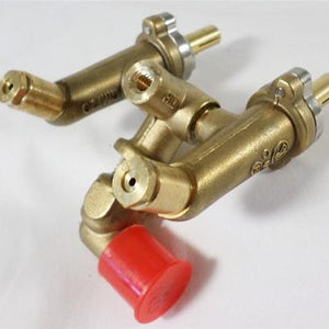 MHP Natural Gas Dual Gas Valve Assembly For WNK - #49 ORIF GGVLV32 - Brass Construction - Includes Natural Gas Orifices - Vital Hydrotherapy