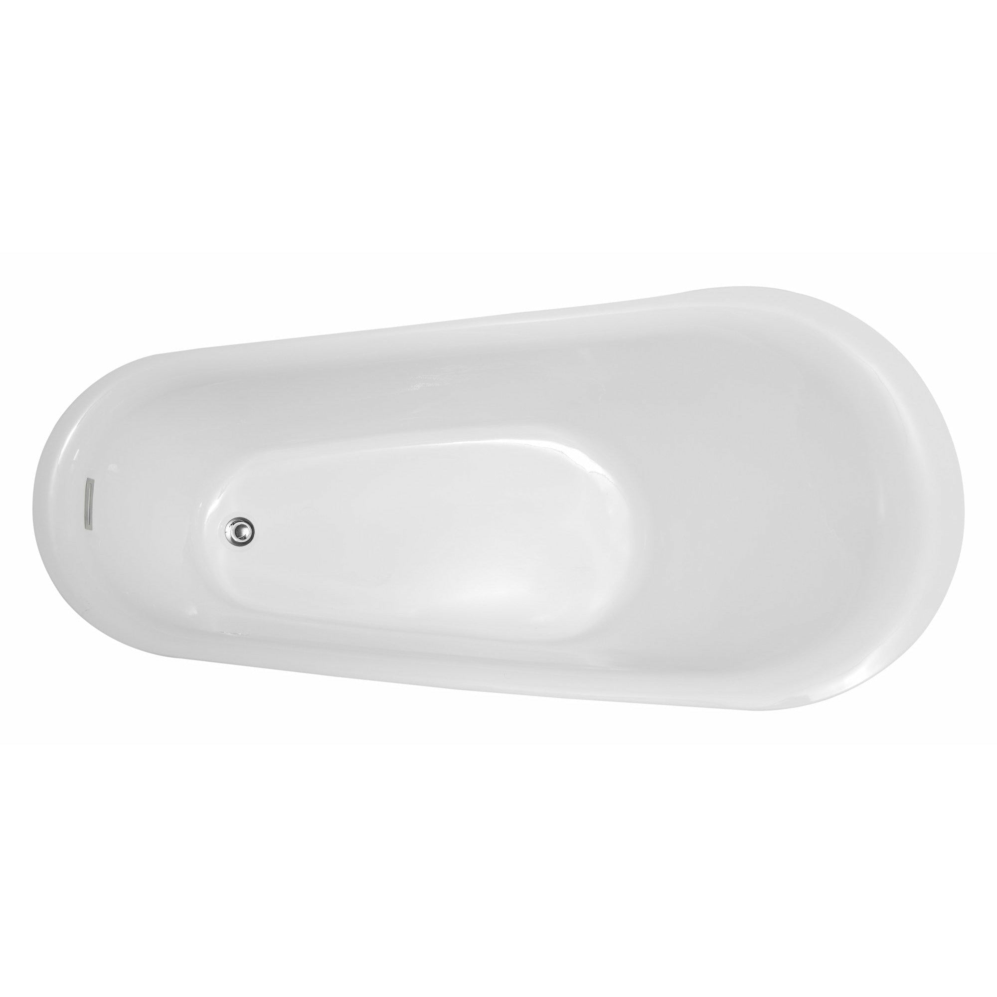 Anzzi Maple Series 5.58 ft. Freestanding Soaking Bathtub in Acrylic High Gloss White FT-AZ092 - Vital Hydrotherapy