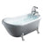 Mesa Malibu 67" Whirlpool Tub WS-062 Clawfoot Tub - Antique Chrome Faucet, 7 Massaging Power Jets and Handheld Movable Shower - Vital Hydrotherapy