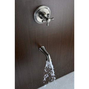 Anzzi Mesto Series Single Handle Wall Mounted Showerhead and Bath Faucet Set in Brushed Nickel SH-AZ0 - Vital Hydrotherapy