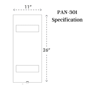 SteamSpa Acu-Steam Bath Generator Universal Water Collecting and Drainage Pan PAN-301 Specification Drawing - Vital Hydrotherapy
