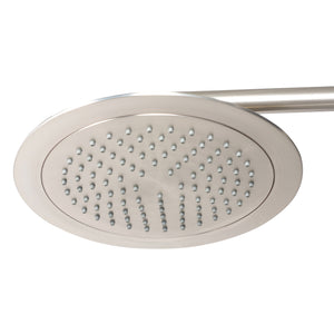 PULSE ShowerSpas Shower System - Lanai Shower System - 8" faced rain showerhead with soft tips - Brushed Nickel - 1089 - Vital Hydrotherapy