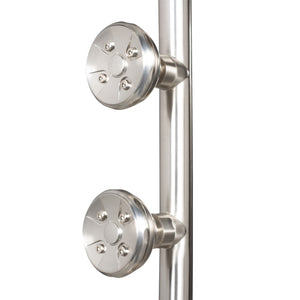 PULSE ShowerSpas Shower System - Lanai Shower System - PULSE body jets - Brushed Nickel - 1089 - Vital Hydrotherapy