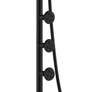 PULSE ShowerSpas Shower System - Lanai Shower System - 3 PULSE body jets - Matte black - 1089 - Vital Hydrotherapy
