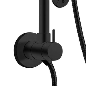 PULSE ShowerSpas Shower System - Lanai Shower System - Brass diverter - Matte black - 1089 - Vital Hydrotherapy