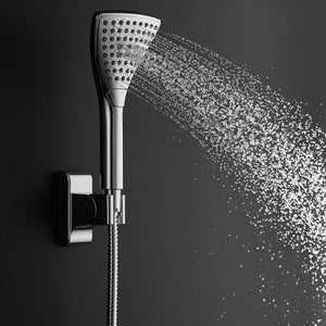 PULSE ShowerSpas Shower System - PowerShot Shower System - 3-function hand shower with hand shower holder - Polished Chrome - Rain showerhead - 1056 - Vital Hydrotherapy