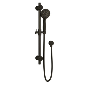 PULSE ShowerSpas Combo Shower System - 5-function stainless steel hand shower, Brass shower arm, Brass slide bar, Thru-temp pressure balance mixing valve and brass diverter - Oil rubbed bronze - 3006 - Vital Hydrotherapy