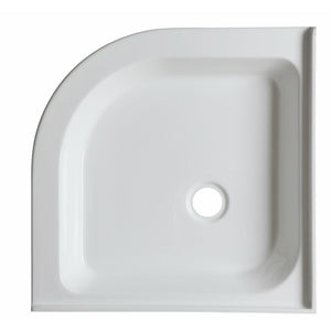 Anzzi Randi 36 x 36 in. Neo-Round Double Threshold Shower Base in White SB-AZ01RO - Vital Hydrotherapy