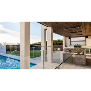 Ceiling Recess Kit for 2000W & 4000W Tungsten Electric Patio Heaters in Black ceiling mounted set outdoor