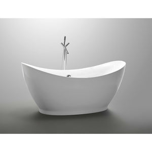 Anzzi Reginald Series 5.67 ft. Freestanding Soaking Bathtub in Acrylic High Gloss White FT-AZ091 - Vital Hydrotherapy