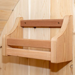 Dundalk Cedar Bottle Shelf - Inside setting - Vital Hydrotherapy