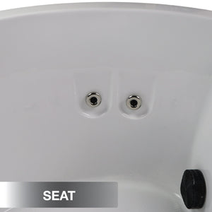 Canadian Spa Okanagan 4-Person 10-Jet Portable Hot Tub - Seat - Stainless steel hydrotherapy jets - Vital Hydrotherapy