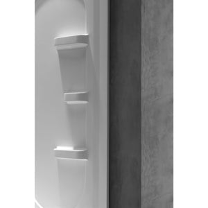 Anzzi Studio 38 in. x 38 in. x 75 in. 2-piece DIY Friendly Corner Shower Surround in White SW-AZ007WH - Vital Hydrotherapy