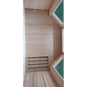 SunRay Tiburon 4-Person Indoor Traditional Sauna - Floor inside view