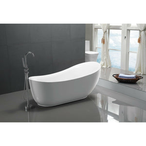 Anzzi Talyah Series 5.92 ft. Freestanding Soaking Bathtub in Acrylic High Gloss White FT-AZ090 - Lifestyle - Vital Hydrotherapy