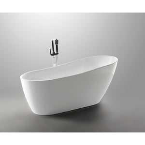 Anzzi Trend Series 5.58 ft. Freestanding Bathtub in Marine Grade Acrylic High Gloss White FT-AZ093 - Vital Hydrotherapy