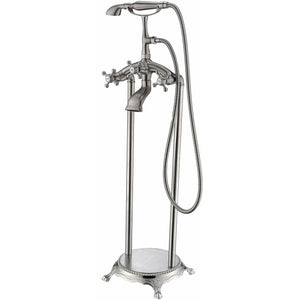 Tugela Faucet with Hand Shower in Brushed Nickel - Vital Hydrotherapy