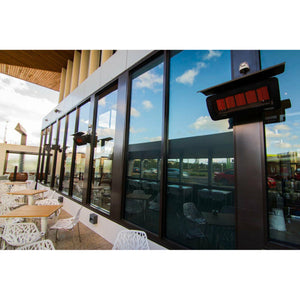 Tungsten 500 Smart-Heat Natural Gas Heater Stainless Steel wall mounted set outdoor